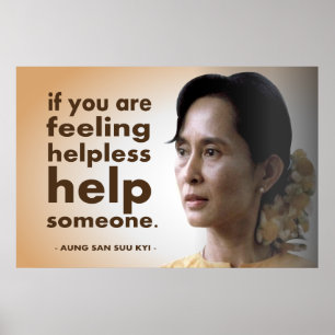 Póster Aung san suu kyi