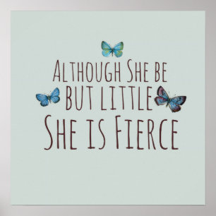 Póster Aunque sea pequeña, es feroz