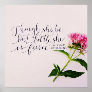 Póster "Aunque sea pequeña, es feroz".