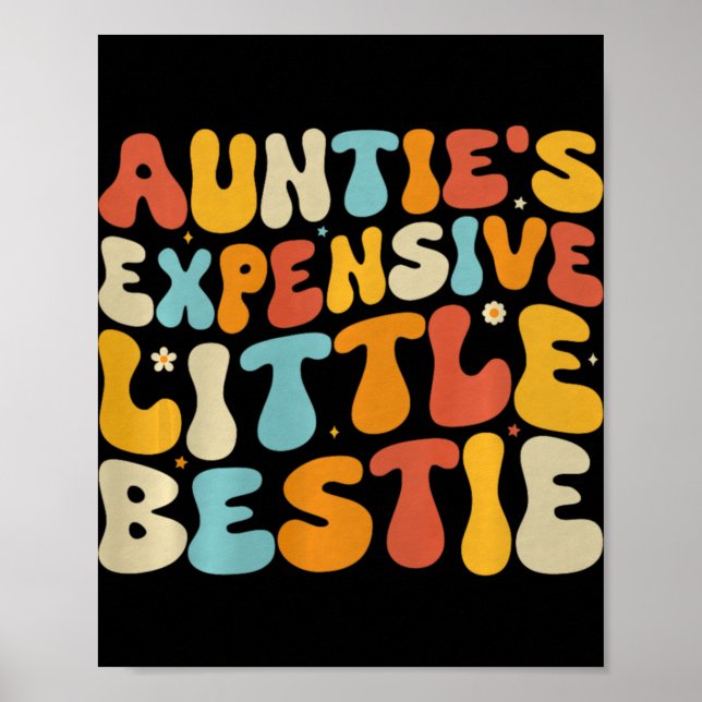 Póster Auntie's Expensive Little Ie, Funny New Aunt Nephe (Frente)