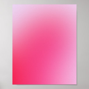 Póster Aura de degradado rosa