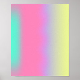 Póster Aura de gradiente de luces coloridas