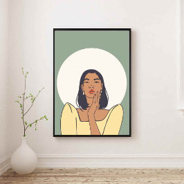 Póster aura de mujer