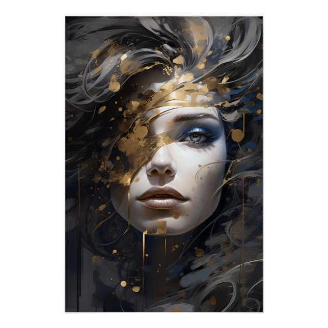 Póster Aura Dorada (Anverso)