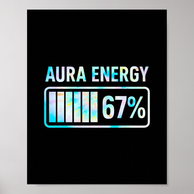 Póster Aura Energy 67 67 Seis Siete Memes (Frente)