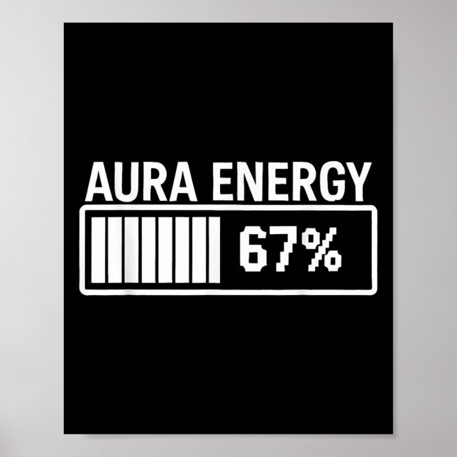 Póster Aura Energy En 67 Divertido Seis Memes Gen Alpha S (Frente)
