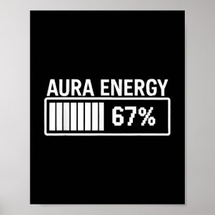 Póster Aura Energy En 67 Divertido Seis Memes Gen Alpha S