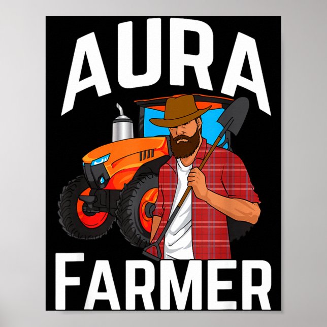 Póster Aura Farmer Funny Meme  (Frente)
