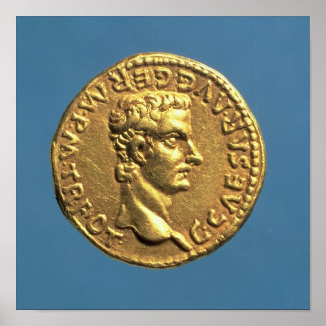 Póster Aureo de Caligula descabellado (Frente)