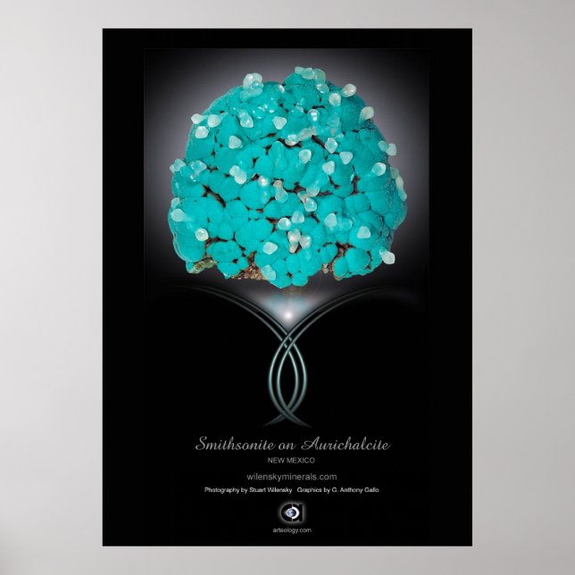 PÓSTER AURICHALCITE DE SMITHSONITE (Frente)