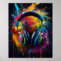 Auriculares con colores que explotan