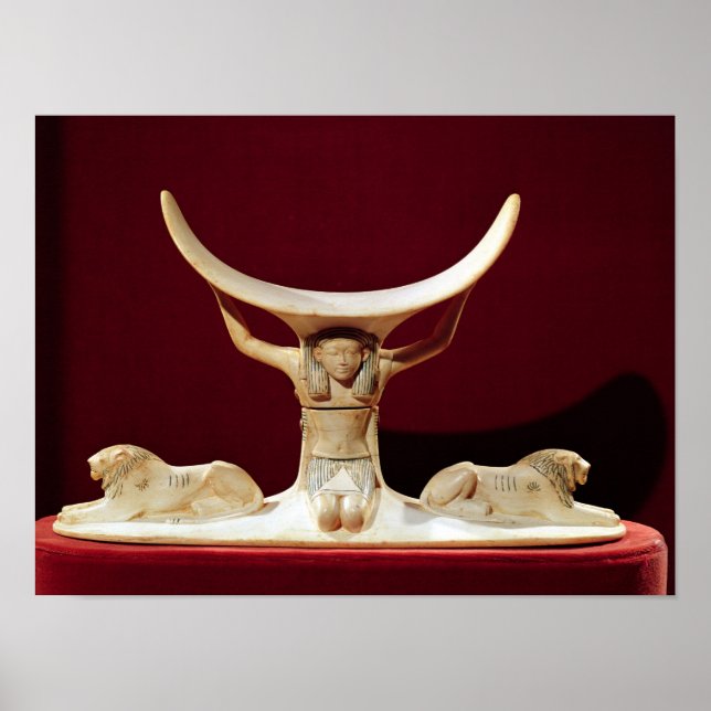 Póster Auriculares con Shu, el Dios egipcio del aire (Frente)