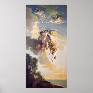 Póster Aurora ascendiendo el cielo