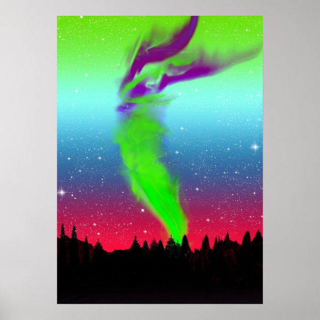 Póster Aurora Borealis (Frente)