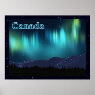 Póster Aurora Borealis
