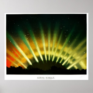 Póster Aurora Borealis