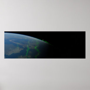 Póster Aurora Borealis desde el espacio