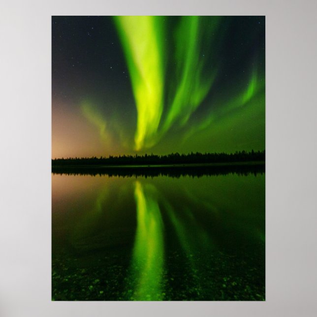 Póster Aurora Borealis Luces del Norte Noruega (Frente)