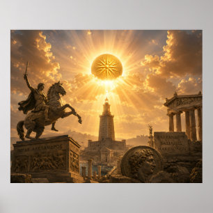 Póster Aurora dorada de Alejandro Helenística antigua