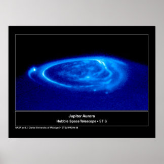 Póster Aurora en el telescopio Júpiter Hubble
