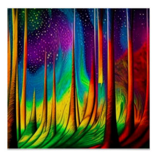 Póster Aurora más allá del bosque