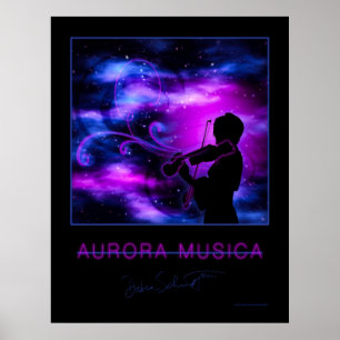Póster Aurora Musica Violinista Poster