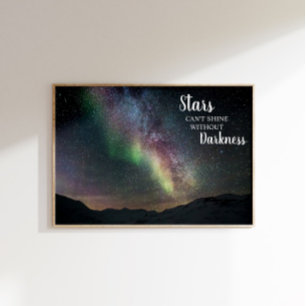 Póster Aurora Nocturna Inspiradora Luces del Norte