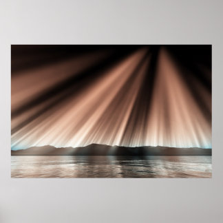 Póster Aurora on surface