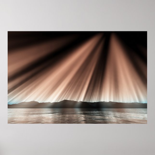 Póster Aurora on surface (Frente)