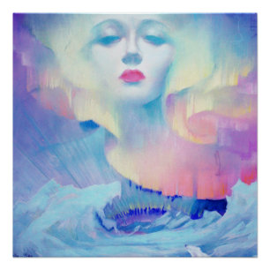 Póster Aurora por Clive Henry azul