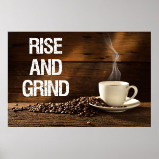 Póster Ause and Grind Coffee