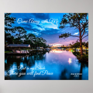 Póster Ausente del Poster del lago Me Serene