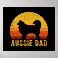 Aussie Dad Vintage Australian Shepherd Dog Gifts