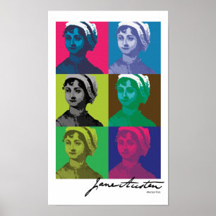 Póster AustenPop -- Estilo de Jane Austen