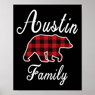 Póster Austin Family: Navidades Pajama