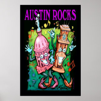 Póster Austin Rocks Poster
