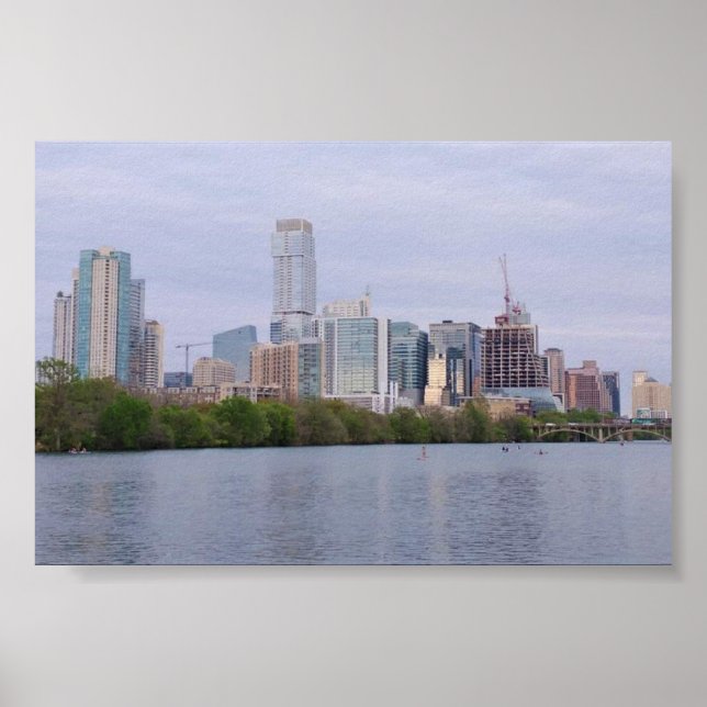 Póster Austin Skyline (Frente)