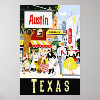Póster Austin, Texas
