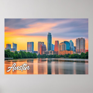 Póster Austin, Texas, Estados Unidos