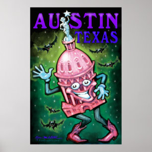 Póster Austin Texas Poster