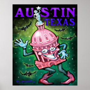 Póster Austin Texas Poster