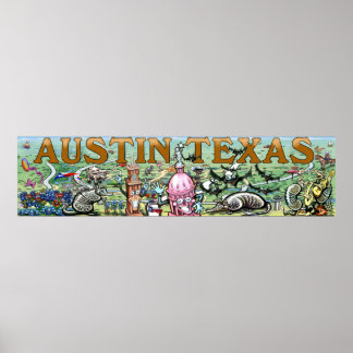 Póster Austin Texas Poster