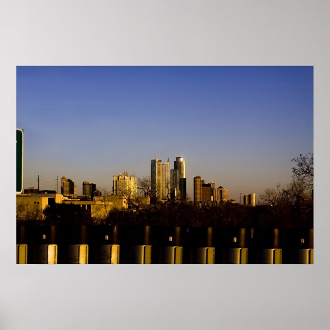 Póster Austin Texas Skyline Poster (Frente)