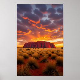 Póster Australia Ayers Rock
