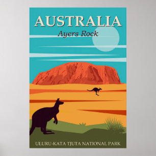 Póster Australia Ayers Rock, Nacional Uluru-Kata Tjuta