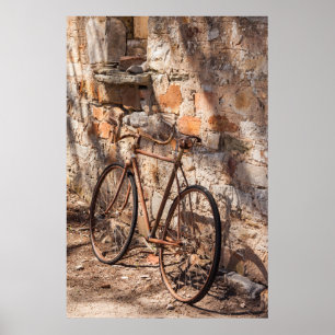 Póster Australia, Clare Valley, Sevenhill, bicicleta anti