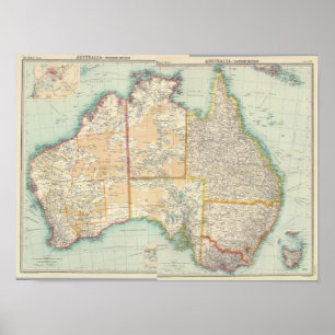 Póster Australia compuesta