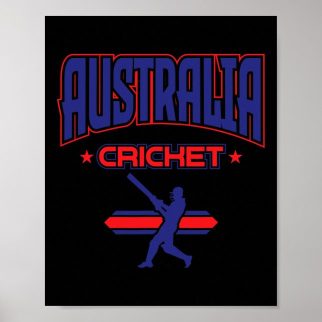 Póster Australia Cricket 1  (Frente)