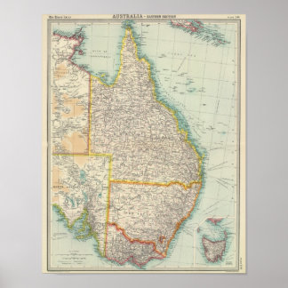 Póster Australia eastern section