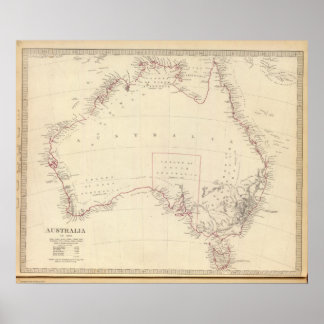 Póster Australia en 1839